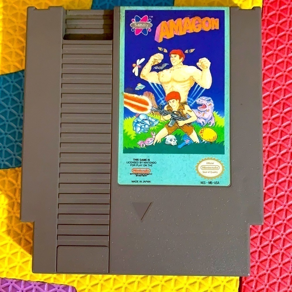 Vintage 1985 Nintendo original Sammy AMAGON video game NES M5 USA